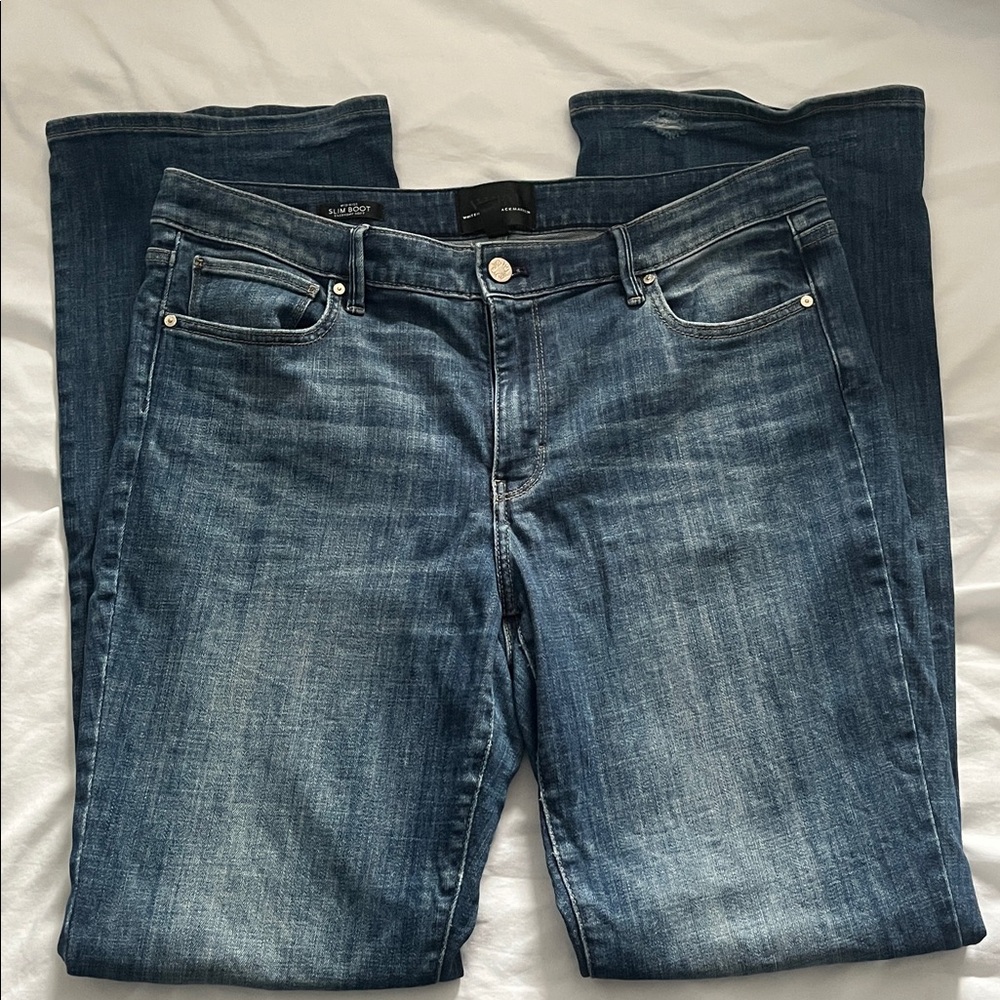 Everyday Soft Mid Rise Boot Cut Dark Wash Denim - Picture 3 of 5